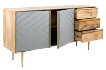 Load image into Gallery viewer, Titan-Gold-Inlayed-Cement-Sideboard - Safavieh