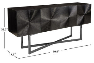 Zena-Black-Nickel-Buffet - Safavieh